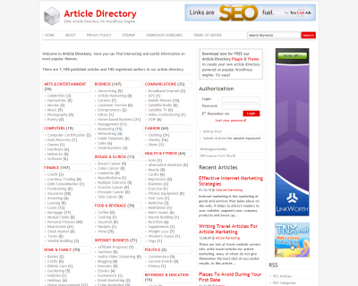 Article-Directory-WordPress-Theme